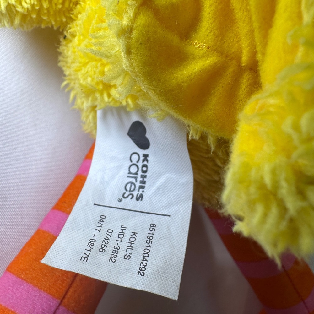 Kohls Cares Sesame Street Big Bird Plush Yellow Stuffed Animal 2017 15 inch - Picture 6 of 8
